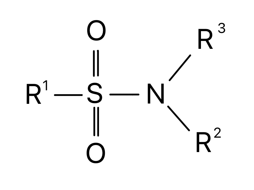Chemical structure of sulfonamide group