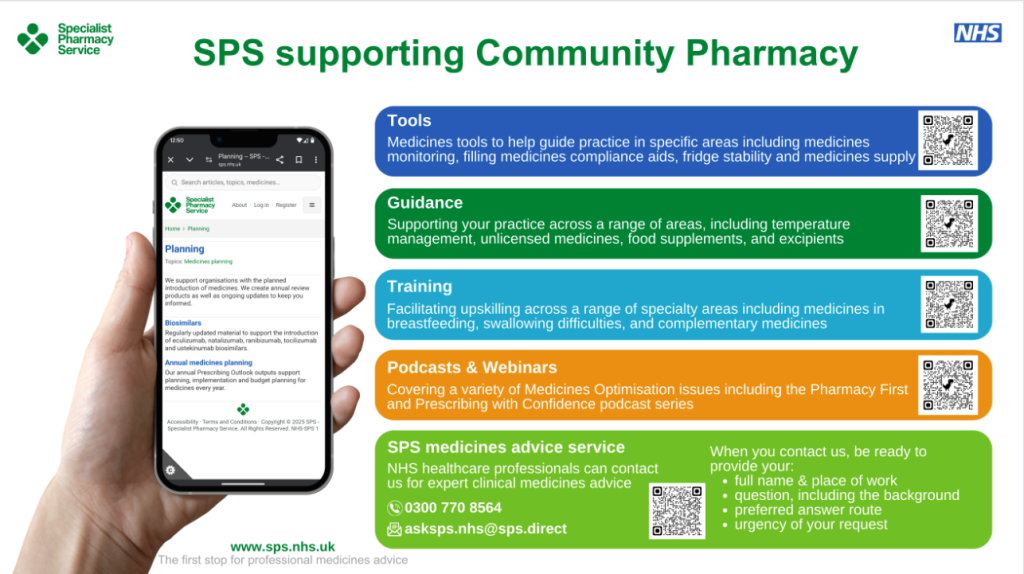 SPS supporting Community Pharmacy screensaver